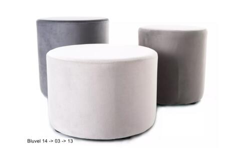 Пуф SIGNAL DOTI C Velvet Bluvel 13 серый