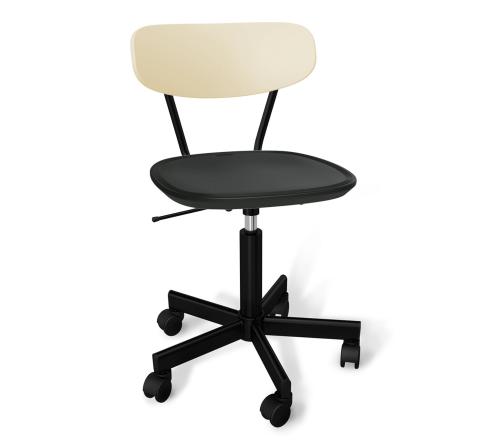 Кресло компьютерное Sheffilton SHT-ST85-2/S121М бежевый/черный/черный муар