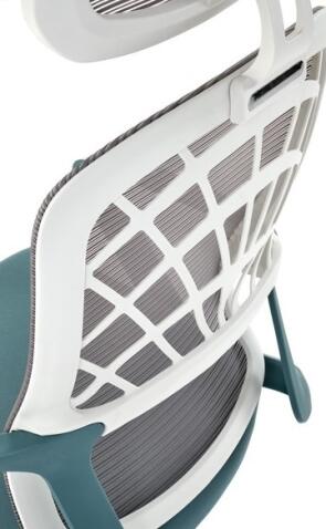 Кресло компьютерное HALMAR VESUVIO 2 бирюзовый/серый/белый