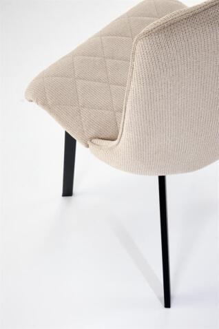 Стул HALMAR K561 бежевый/черный