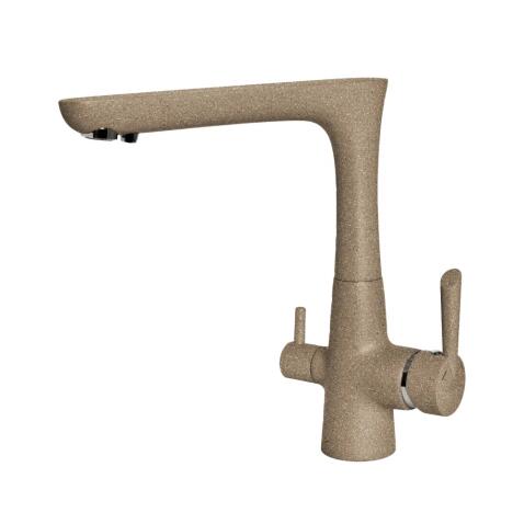 Смеситель для кухни GRANFEST 3223 песочный