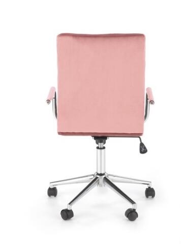 Кресло компьютерное HALMAR GONZO 4 розовый/хром