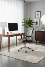 Кресло компьютерное HALMAR DORAL темно-серый/хром