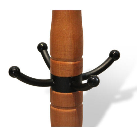 Вешалка  Sheffilton SHT-CR12 артикул В1-75 светлый орех/черный/мрамор