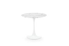 Стол обеденный HALMAR DENVER белый мрамор/белый 80