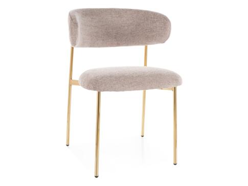 Стул SIGNAL ELTON Raven 30 темно-бежевый/золотой