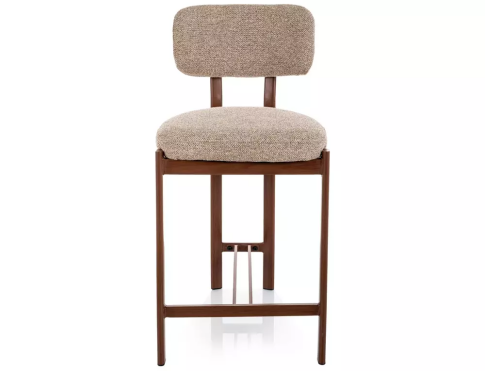 Стул барный SIGNAL MISAKI H-2 t.253 бежевый/орех