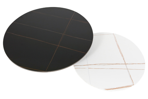 Стол обеденный SIGNAL ESPERO белый мат/черный мат 80