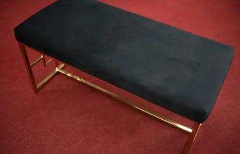 Скамья SIGNAL NOIR черный/золотой, 100/46/48