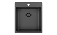 Мойка кухонная AQUASANITA Steel AIR 100 X-T graphite