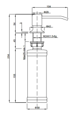 Дозатор GRANFEST QUARZ Круглый Z-5001 PVD графит