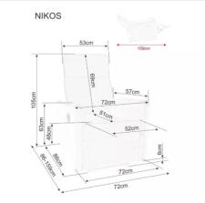 Кресло SIGNAL NIKOS Brego раскладное, светло-бежевый