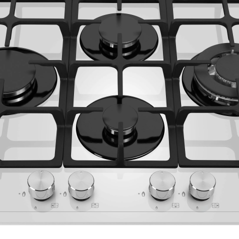 Варочная панель газовая MEFERI MGH604WH GLASS ULTRA