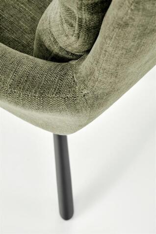 Стул HALMAR K495 оливковый/черный, поворотный