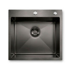 Кухонная мойка из нержавейки BLANTEK VS-5650B Nano black