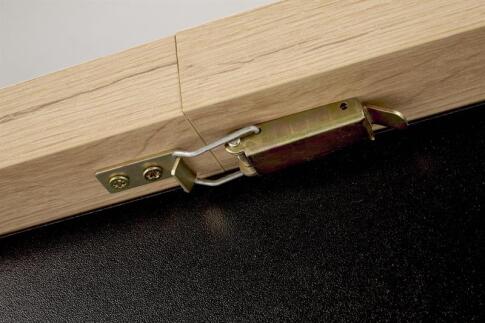 Стол обеденный HALMAR BAGIO дуб артизан/черный 120-160/80