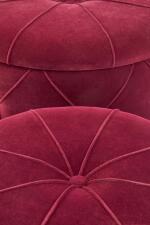 Комплект HALMAR POLLY (2 пуфа) бордовый/золотой