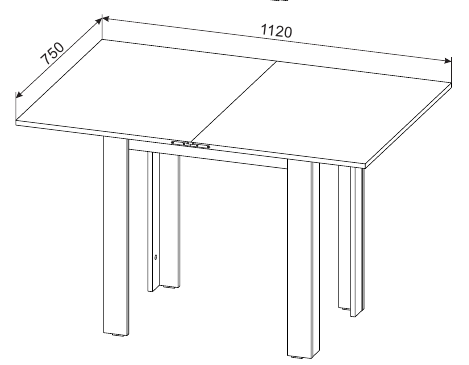 Стол обеденный NN Мебель СО 3 Дуб золотой, раскладной