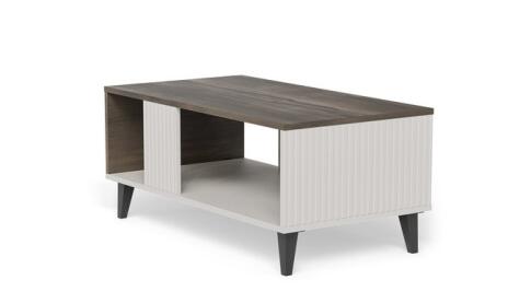 Стол журнальный HALMAR RANDOM 2 LAW-1 кашемир/орех/черный