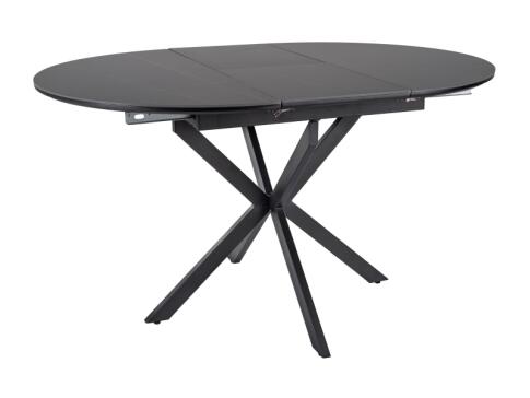 Стол обеденный SIGNAL GASTON Ceramic черный/черный 100-135/100