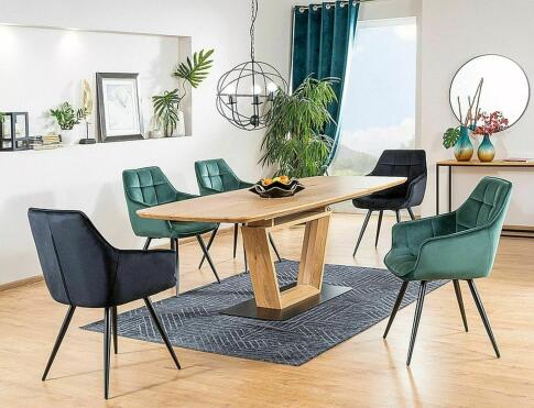 Стул SIGNAL LILIA Velvet Bluvel 78 зеленый/черный