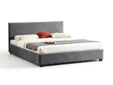 Кровать SIGNAL COLUMBIA Velvet tap. 192 серый, 160/200