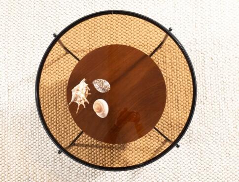 Стол журнальный SIGNAL PRIMA B орех/черный мат 74