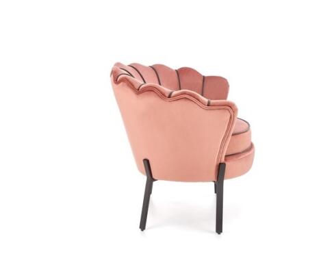 Кресло HALMAR ANGELO розовый/черный