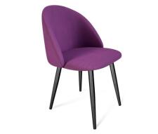 Стул Sheffilton SHT-ST35/S95 артикул СТ-379 ягодное варенье/черный муар