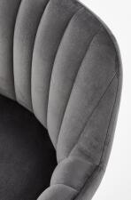 Стул барный HALMAR H93 темно-серый/орех