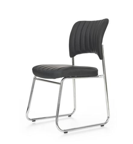 Стул HALMAR RAPID черный/хром