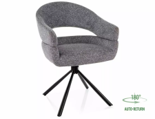 Стул SIGNAL BORGO Leo 07 серый/черный, поворотный