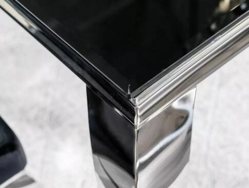 Стол обеденный SIGNAL PRINCE черный/хром 180/90