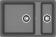 Кухонная мойка GRANFEST LEVEL LV-760K графит