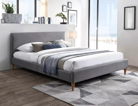 Кровать SIGNAL ACOMA tap. 131 серый/дуб, 160/200