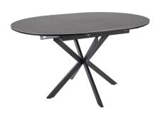 Стол обеденный SIGNAL GASTON Ceramic серый/черный 100-135/100