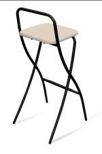 Стул барный складной Sheffilton SHT-S46 артикул CT-46 беж/черный муар (ЗАКАЗ КРАТНО 2 ШТ)