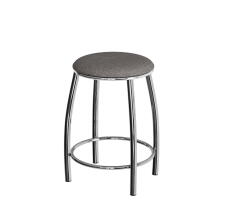 Табурет ВВР Премиум бурый/хром, рогожка