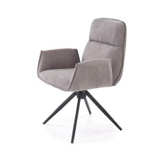Стул HALMAR K574 серый/черный, поворотный