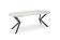 Стол обеденный HALMAR PERONI белый мрамор/черный 100-250/100