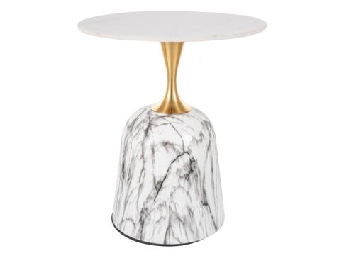 Стол журнальный SIGNAL FAMA белый/белый 50/59