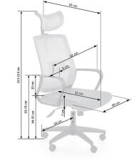 Кресло компьютерное HALMAR ARSEN серый/черный