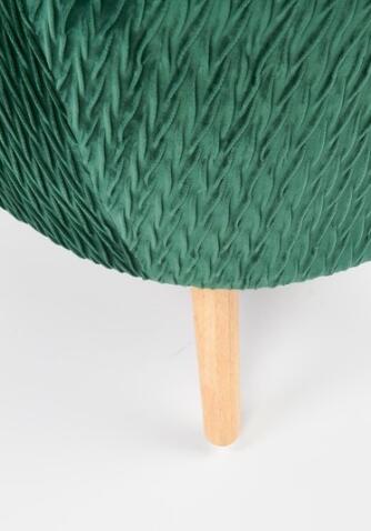 Кресло HALMAR RAVEL темно-зеленый/натуральный