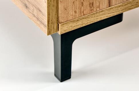 Тумба прикроватная HALMAR SILVIA дуб вотан/черный