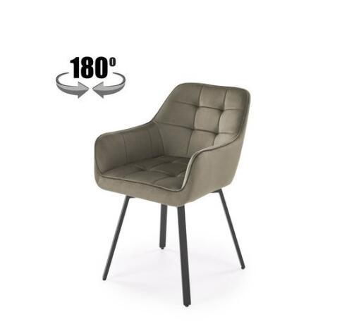 Стул HALMAR K588 бежевый/черный