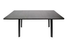 Стол ВВР Миллер Каспий черное золото/черный №3, пластик 120-160/80