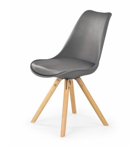 Стул HALMAR K201 серый/натуральный