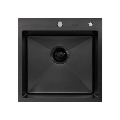 Мойка ARFEKA ECO AR 500*500 BLACK PVD NANO DECOR VOLCANIC ROCK