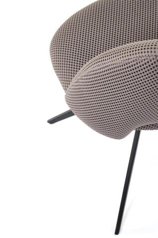 Стул HALMAR K546 серый/черный, поворотный