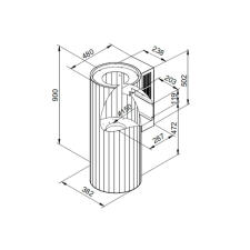 Вытяжка MAUNFELD Adelaide 39 Wall нержавеющая сталь